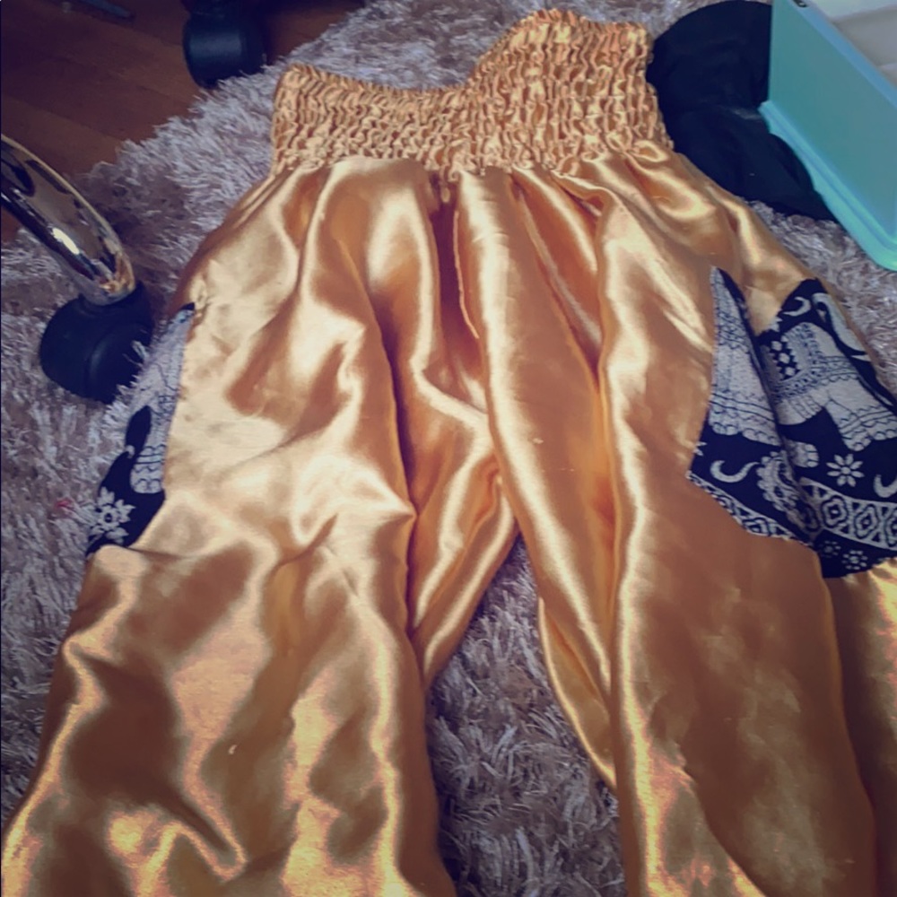 Golden genie pants soft